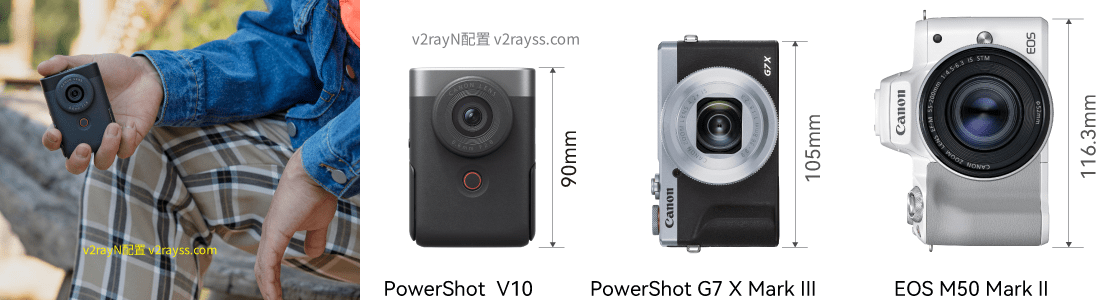 佳能PowerShot V10 Vlog相机1英寸CMOS - 第4张图片